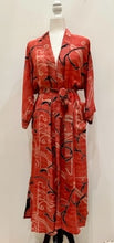 Luxury Print Silk Kimono Duster Dress is Sophisticated (Abstract)