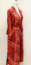 Luxury Print Silk Kimono Duster Dress is Sophisticated (Abstract)