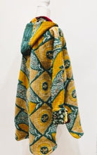Throw and Go Hoodies Redefines Kantha (Green Floral)