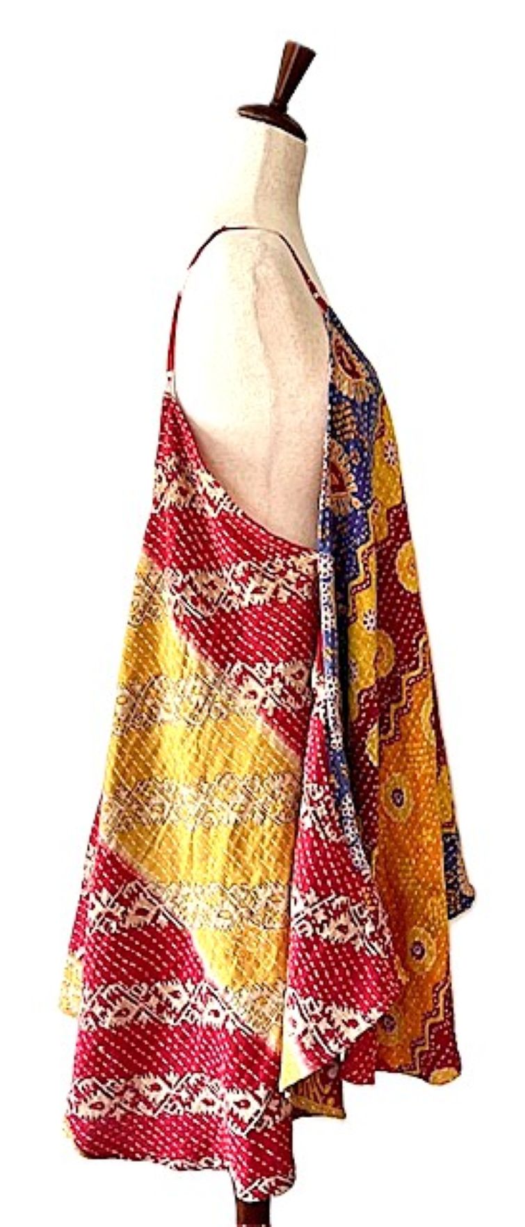 Kantha Bae Moonchild Mini Sundress Is A Fashion Win!  (Red Mustard)