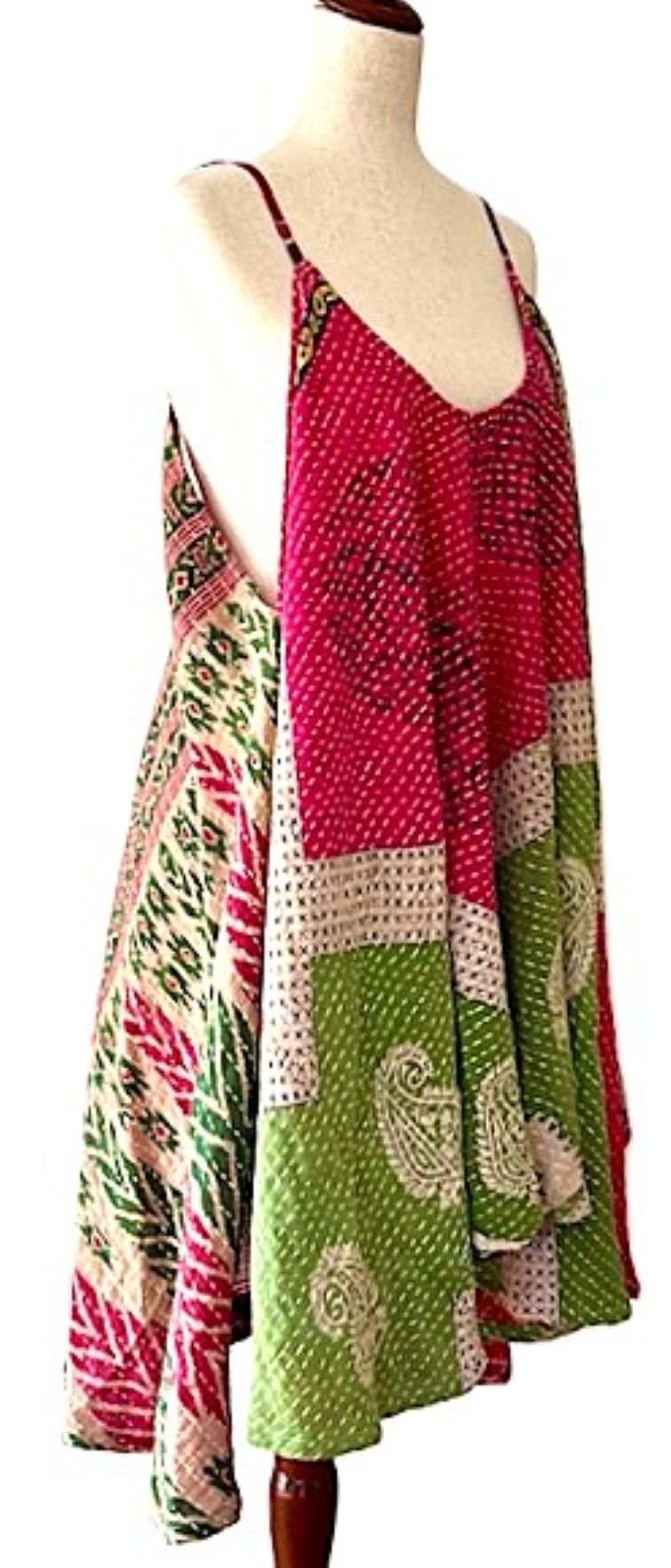 Kantha Bae Moonchild Mini Sundress Is A Fashion Win!  (Purple Olive)