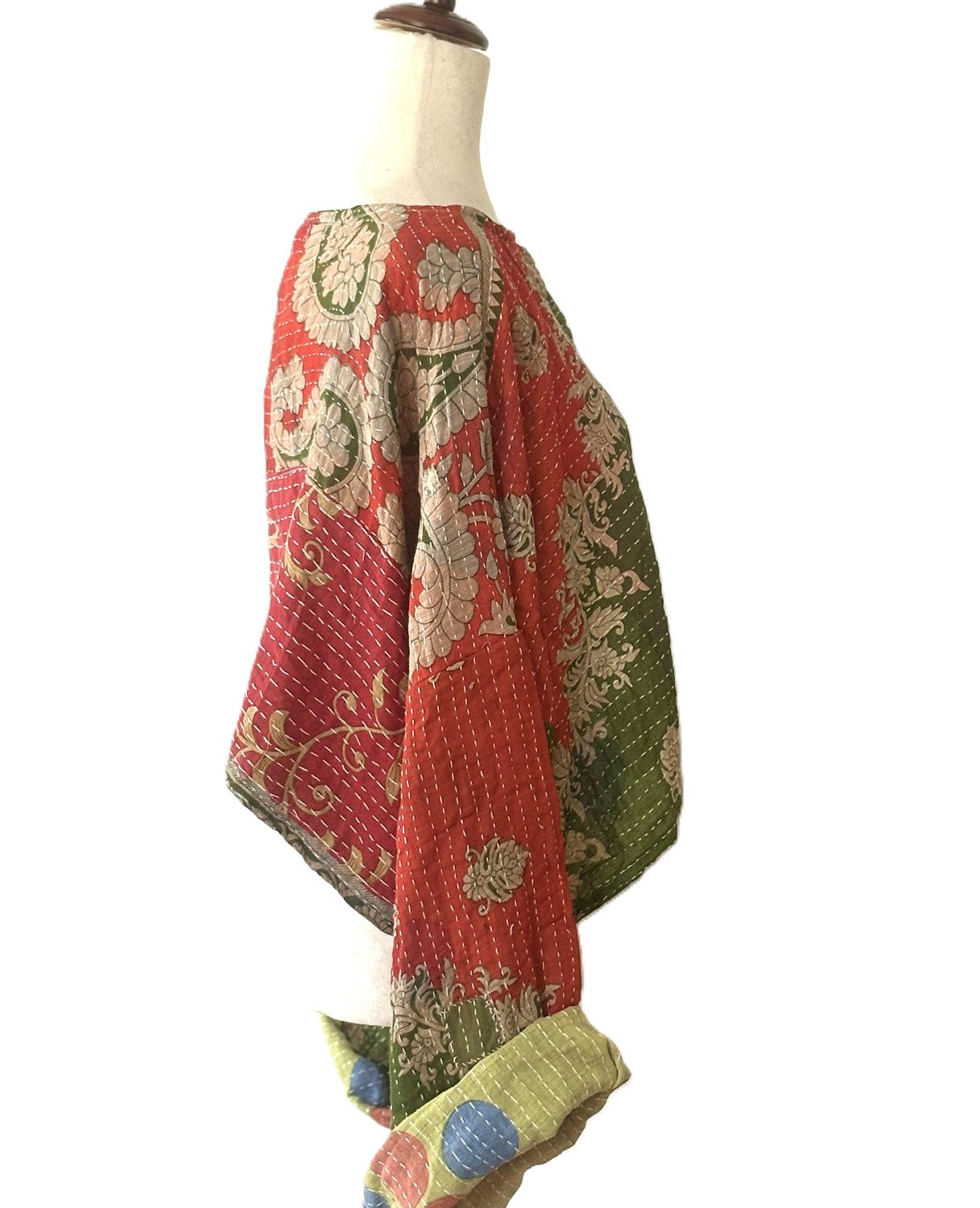 Kantha Bae Duality Crop Top Creates Options. Reversible (red green)