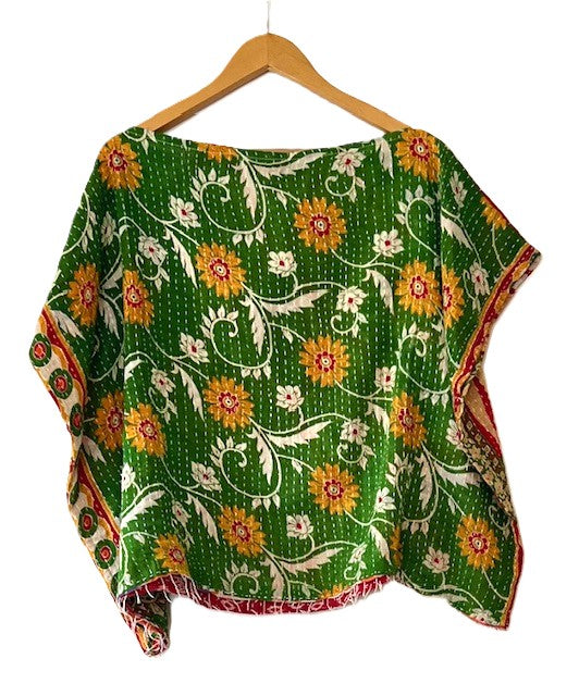 Kantha Bae OG Crop Top Offers Limitless Options. Fully Reversible 4 Ways. (Red)