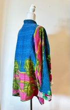 Kantha Cotton Embroidered Tunic: Best Seller (Royal)