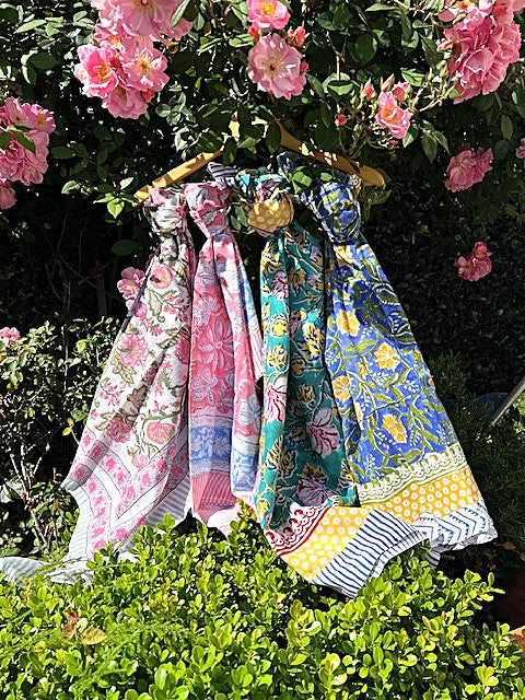 Summer Essentials: Block Printed Sarongs and Pareos (Pastel Prints)