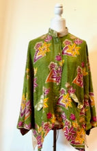 Kantha Cotton Embroidered Tunic: Best Seller (Green)