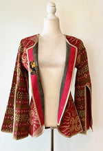 Kantha Embroidered Jacket With European Styling: Gorgeous (Abstract)