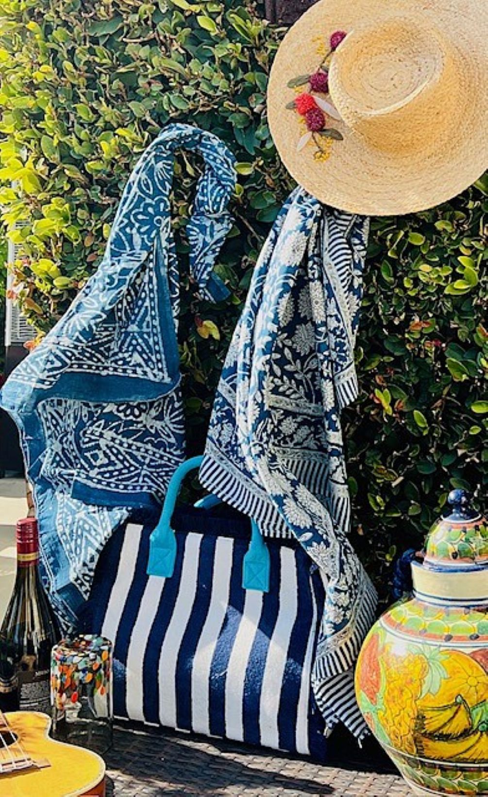 Summer Essentials: Block Printed Sarongs and Pareos (Indigo)