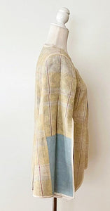 Kantha Embroidered Jacket With European Styling: Gorgeous (Stripe)
