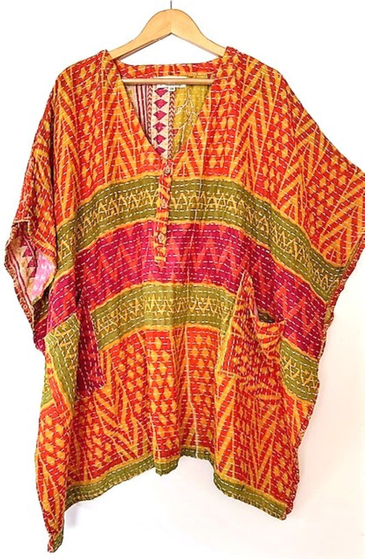 Kantha Bae Mini Muu Tunic (Tangerine)