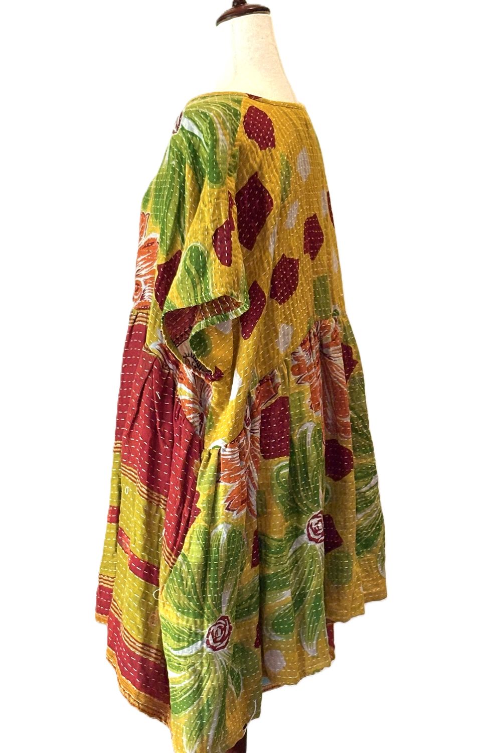Kantha Bae Daydreamer Mini Dress. Comfortable, Soft, and Very Chic (Yellow)