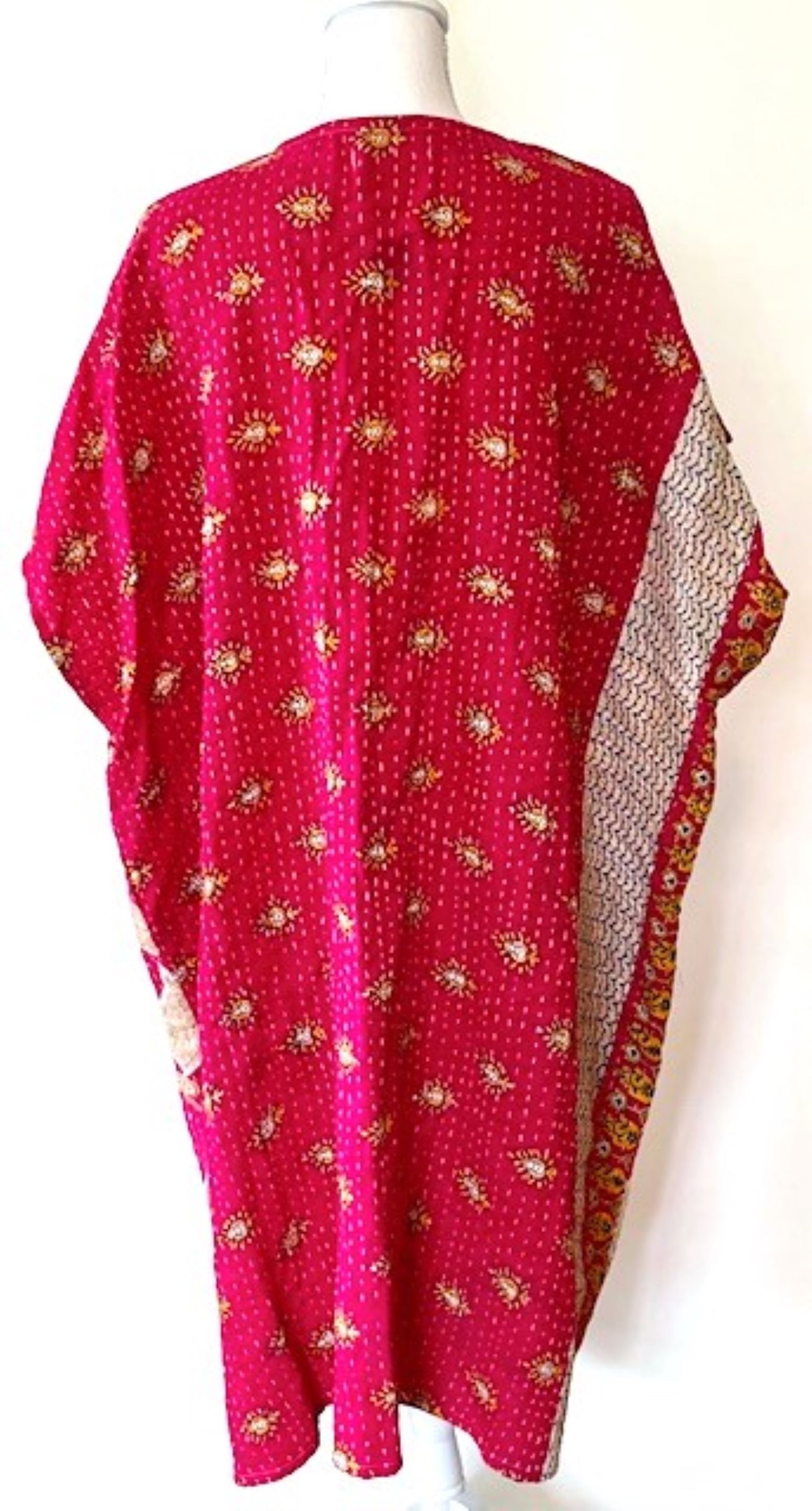 Kantha Bae Solstice Kimono, The Perfect Overwear Layer (Magenta)