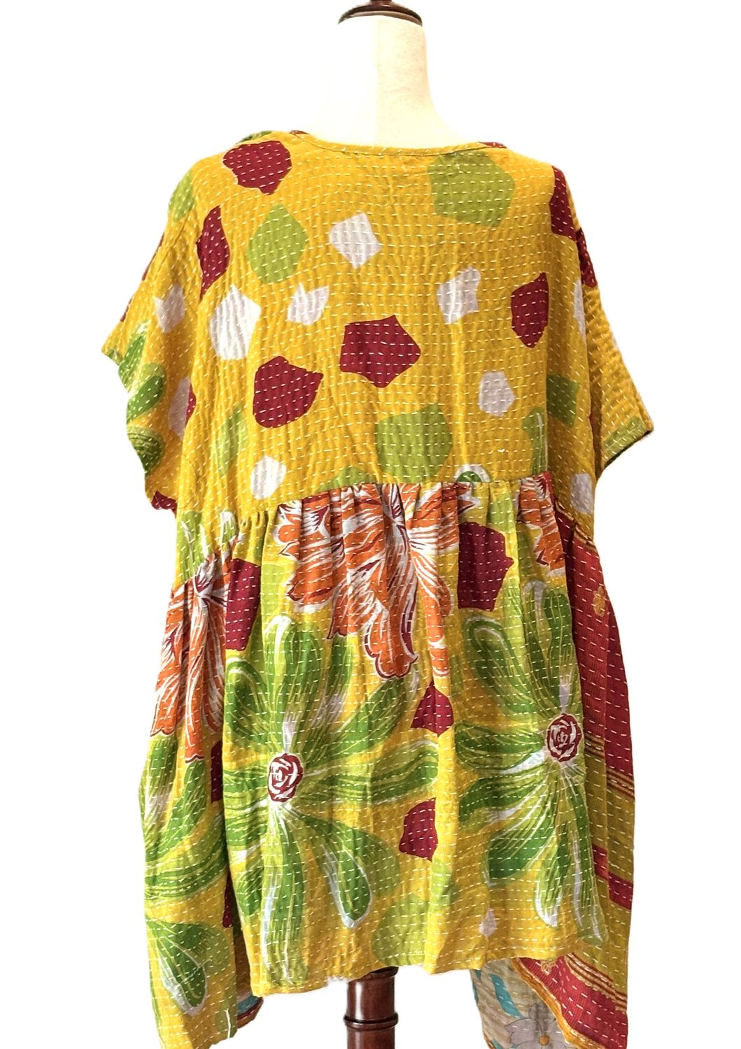 Kantha Bae Daydreamer Mini Dress. Comfortable, Soft, and Very Chic (Yellow)