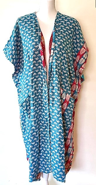 Kantha Bae Solstice Kimono, The Perfect Overwear Layer (Turquoise)