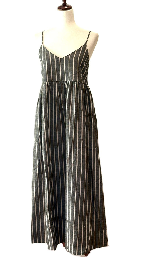 Dresses, Stripe Pattern Maxi Strappy Minimalistic