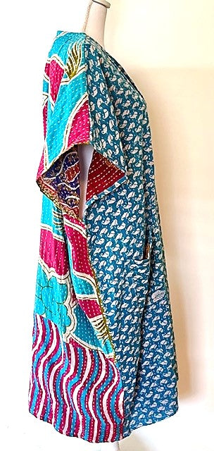 Kantha Bae Solstice Kimono, The Perfect Overwear Layer (Turquoise)