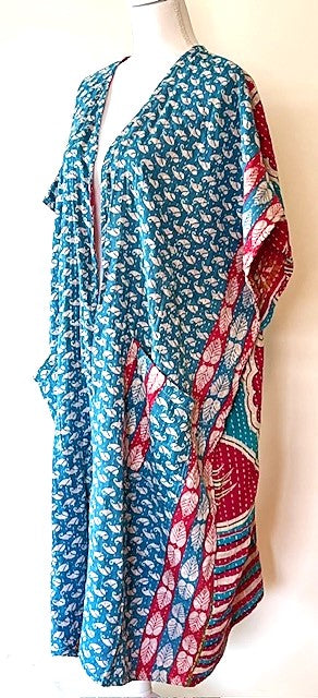 Kantha Bae Solstice Kimono, The Perfect Overwear Layer (Turquoise)