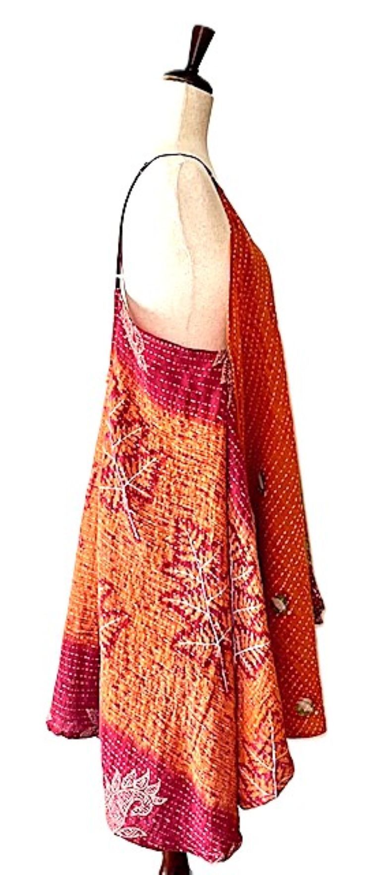 Kantha Bae Moonchild Mini Sundress Is A Fashion Win!  (Mustard Red)