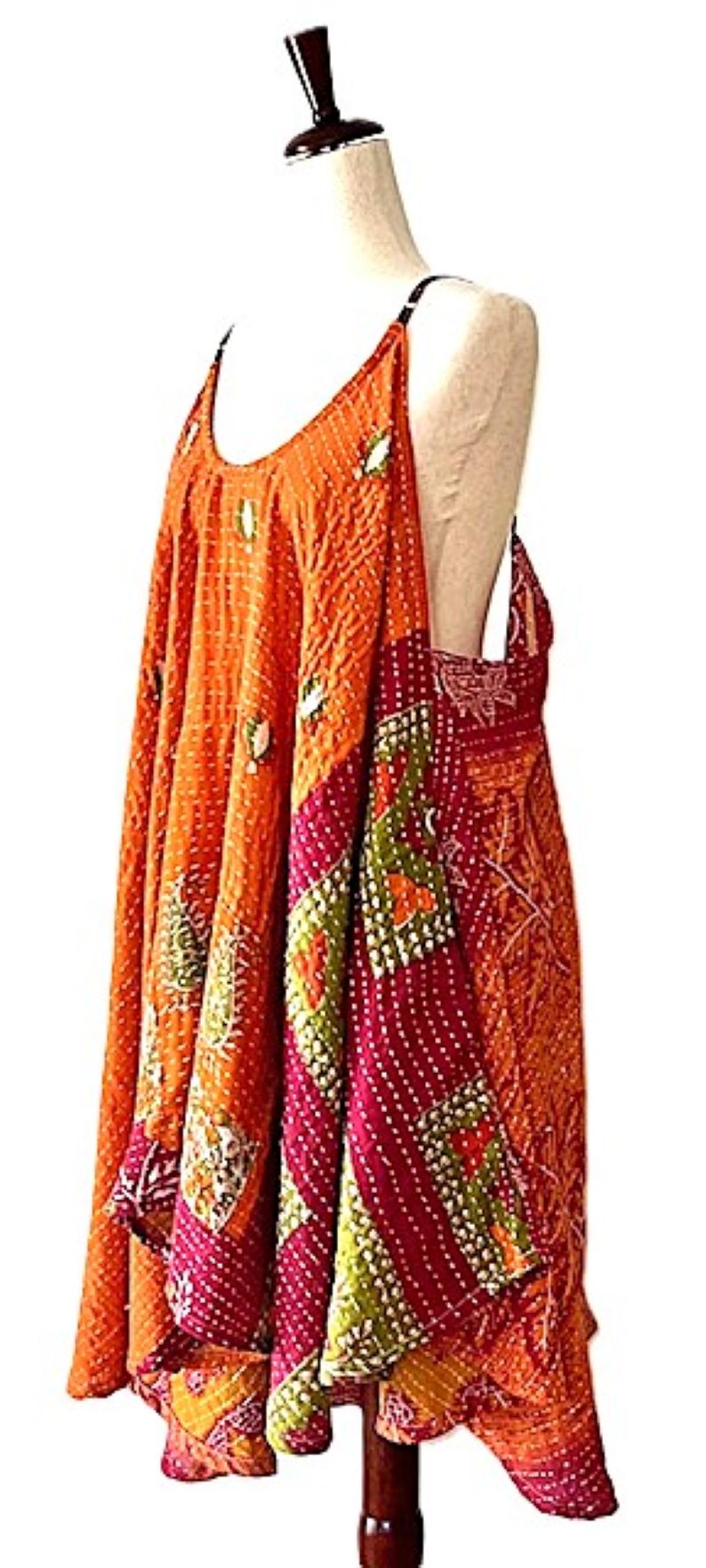 Kantha Bae Moonchild Mini Sundress Is A Fashion Win!  (Mustard Red)