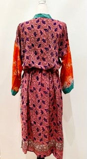 70's Rerun Silk Dress is Energetic and Fun.
