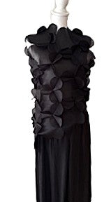 Top, Lace Mesh Vest Is Sheer Elegance  (Black)