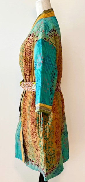 Mid Length Designer Kimono Jacket Is New and Unusual. Beautiful Transition Colors.