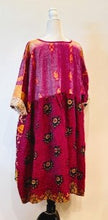 Artisan Kantha Quilt Float Dress. Comfortable and Very Chic (Pink)
