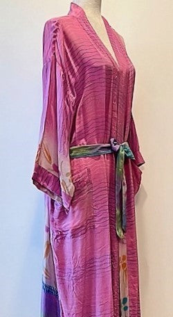 Silk Print Kimono Duster Is A Breath of Summer (Lilac)