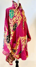 Designer Specialty Tunic is Versatile: Coat, Coverup, or Top (Pink Scroll)