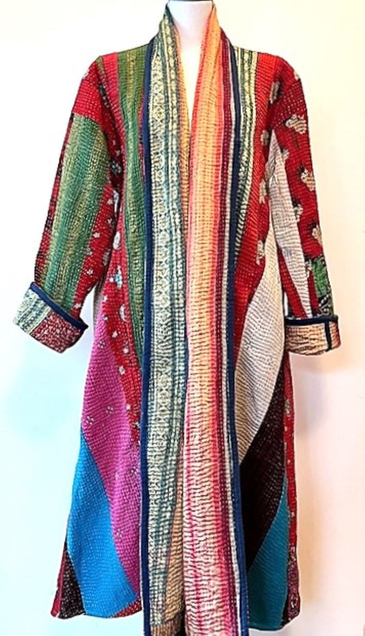 Patchwork Blanket Coats Embodies The Rich Tapestry of Culture and Tradition. Fully Reversible.