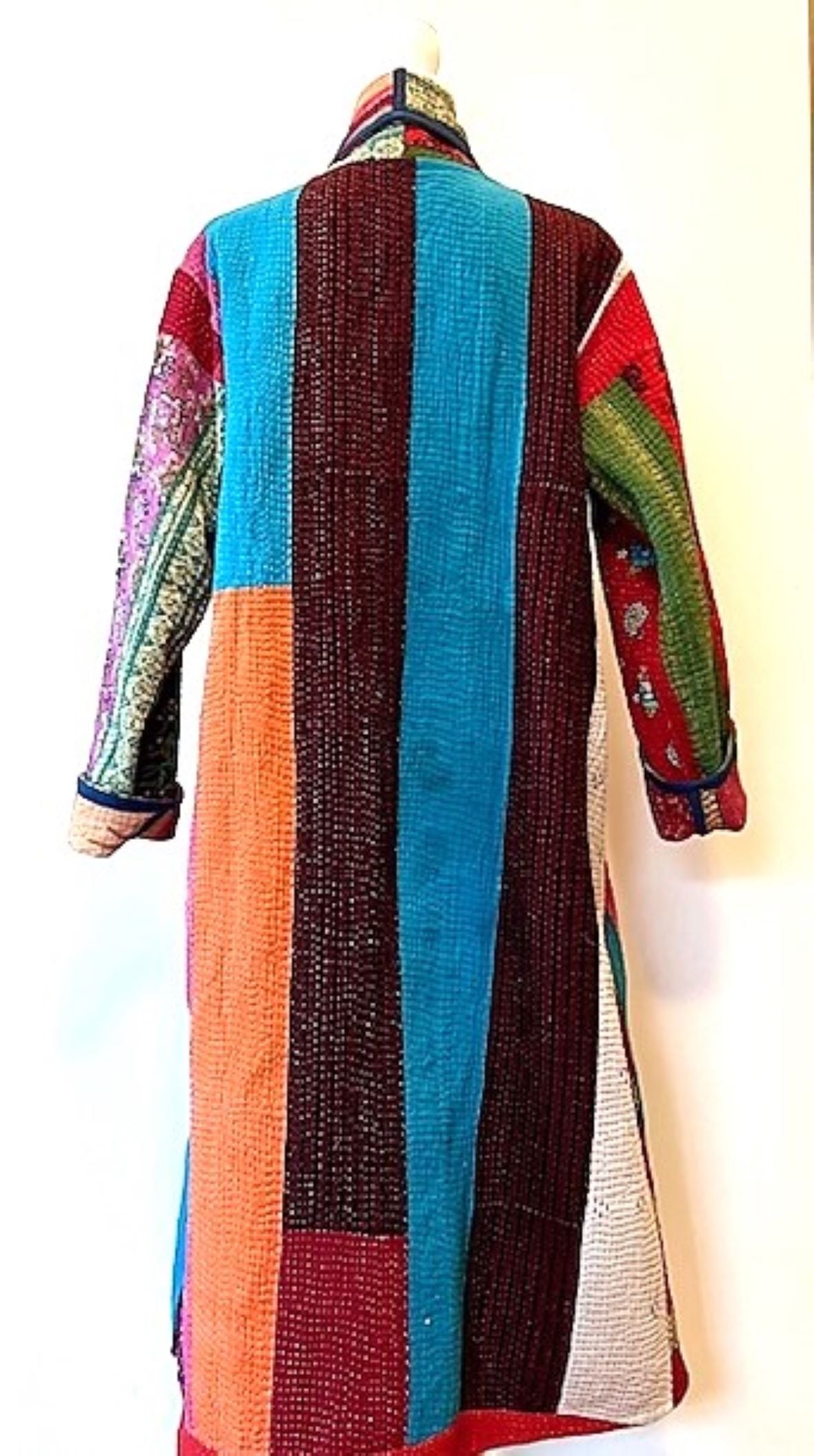 Patchwork Blanket Coats Embodies The Rich Tapestry of Culture and Tradition. Fully Reversible.