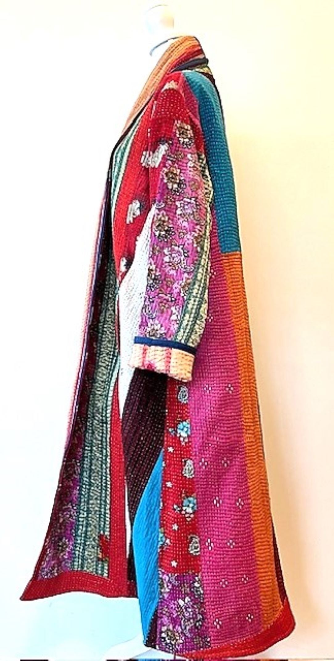 Patchwork Blanket Coats Embodies The Rich Tapestry of Culture and Tradition. Fully Reversible.