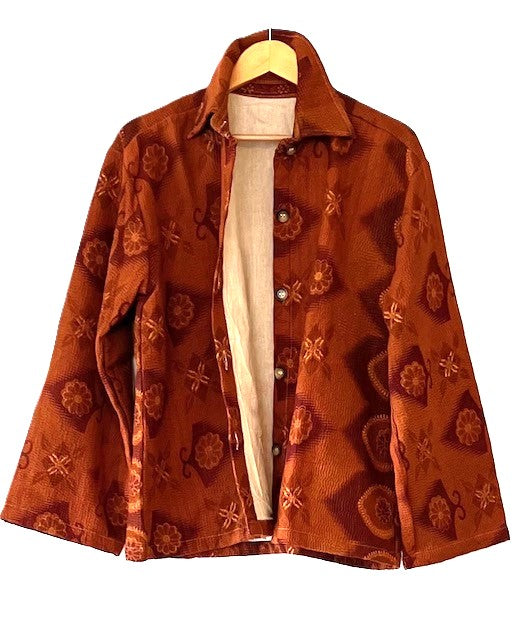 Specialty Collection: Easy, Tailored Short Jacket. (Copper)