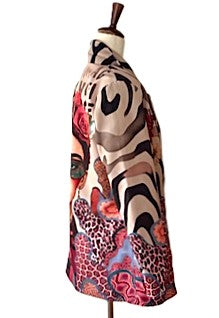 Blazer-Contemporary Italian Pop Art "Frida" Print. Best Seller