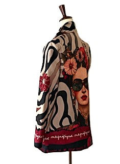 Blazer-Contemporary Italian Pop Art "Frida" Print. Best Seller