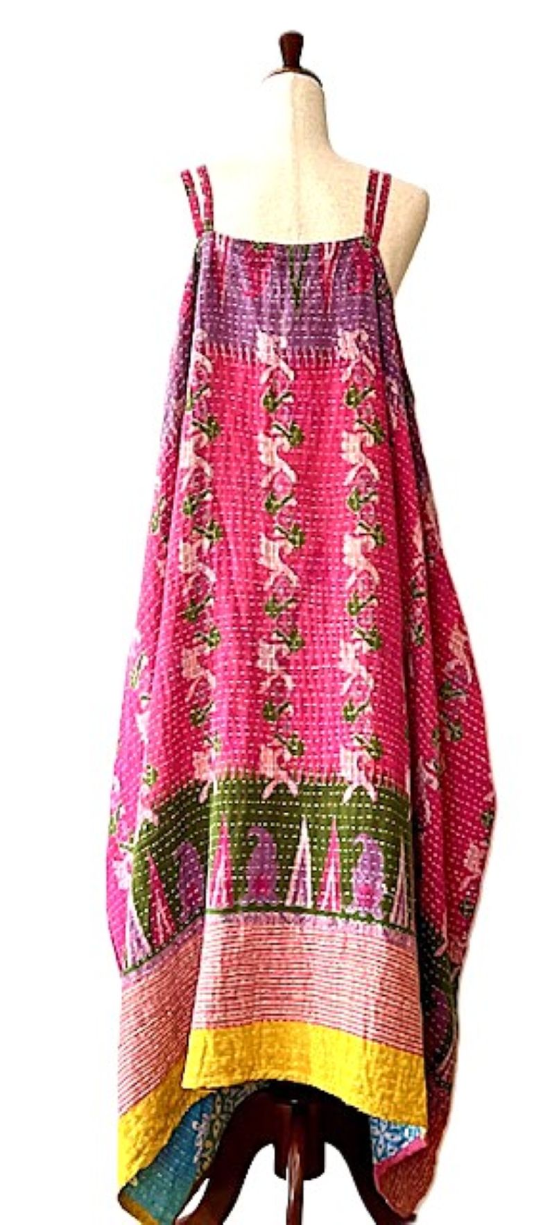 Kantha Gonna Shine Maxi Sundress (Fuschia)