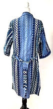 Sophisticated Handmade Kantha Jacket  Is Timeless (Mixed Blue Stripes)