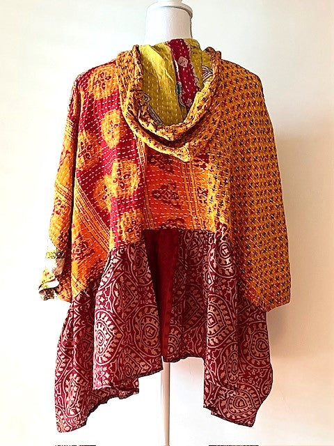 Kantha Bae Cosmic Hoodie, A New Easy Basic (Orange)