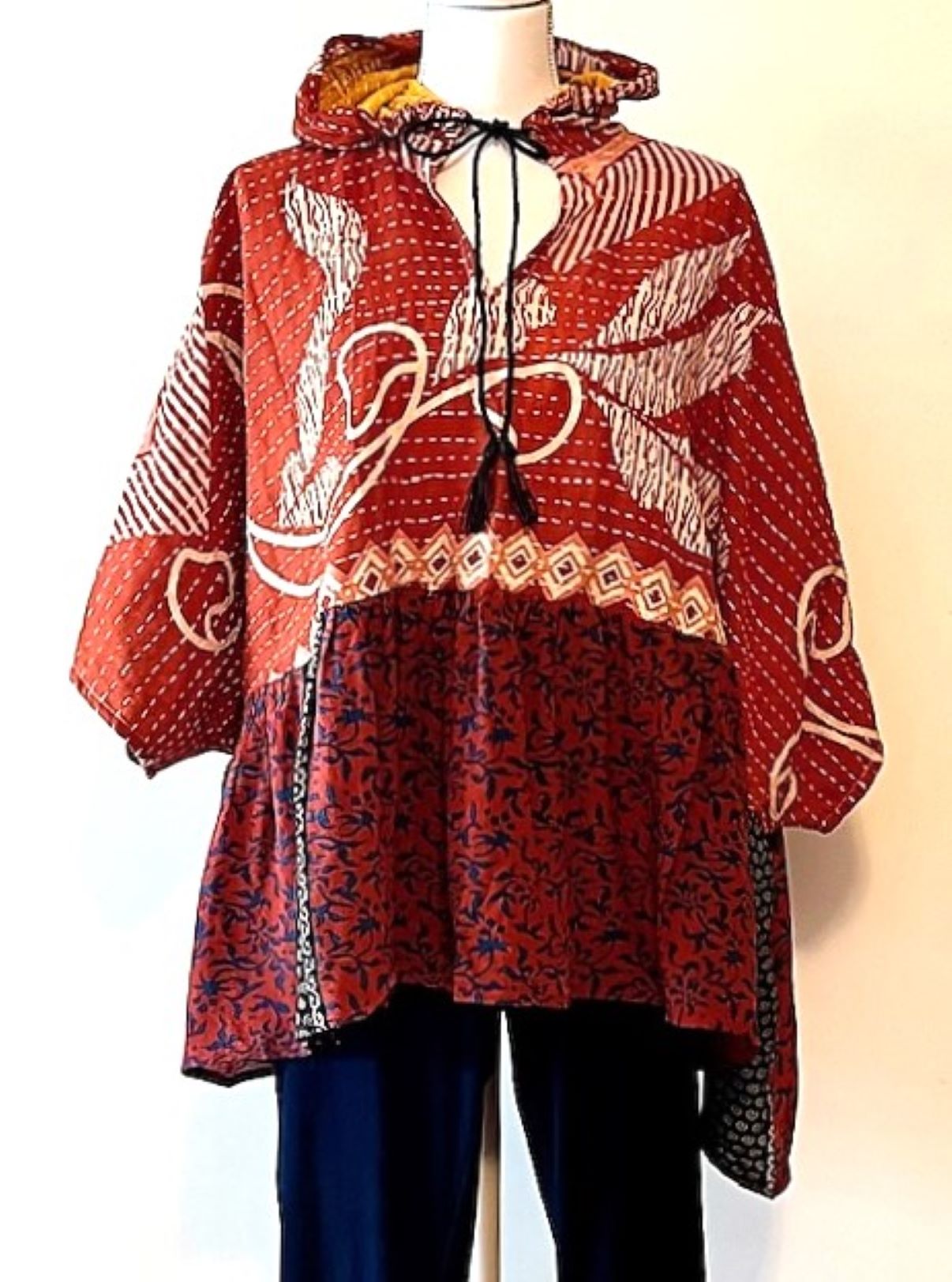 Kantha Bae Cosmic Hoodie, A New Easy Basic (Rust)