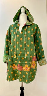 Throw and Go Hoodies Redefines Kantha (Melon)