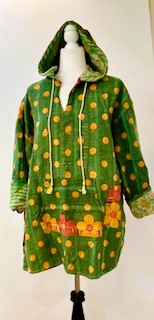 Throw and Go Hoodies Redefines Kantha (Melon)