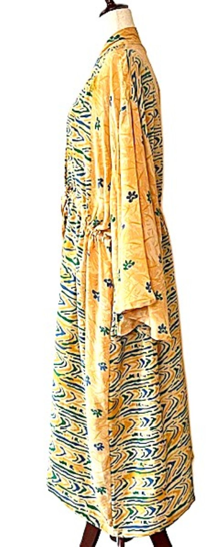 Kantha Bae Silk Dreamweaver Kimono Is A Statement Piece.  (Abstract Print)