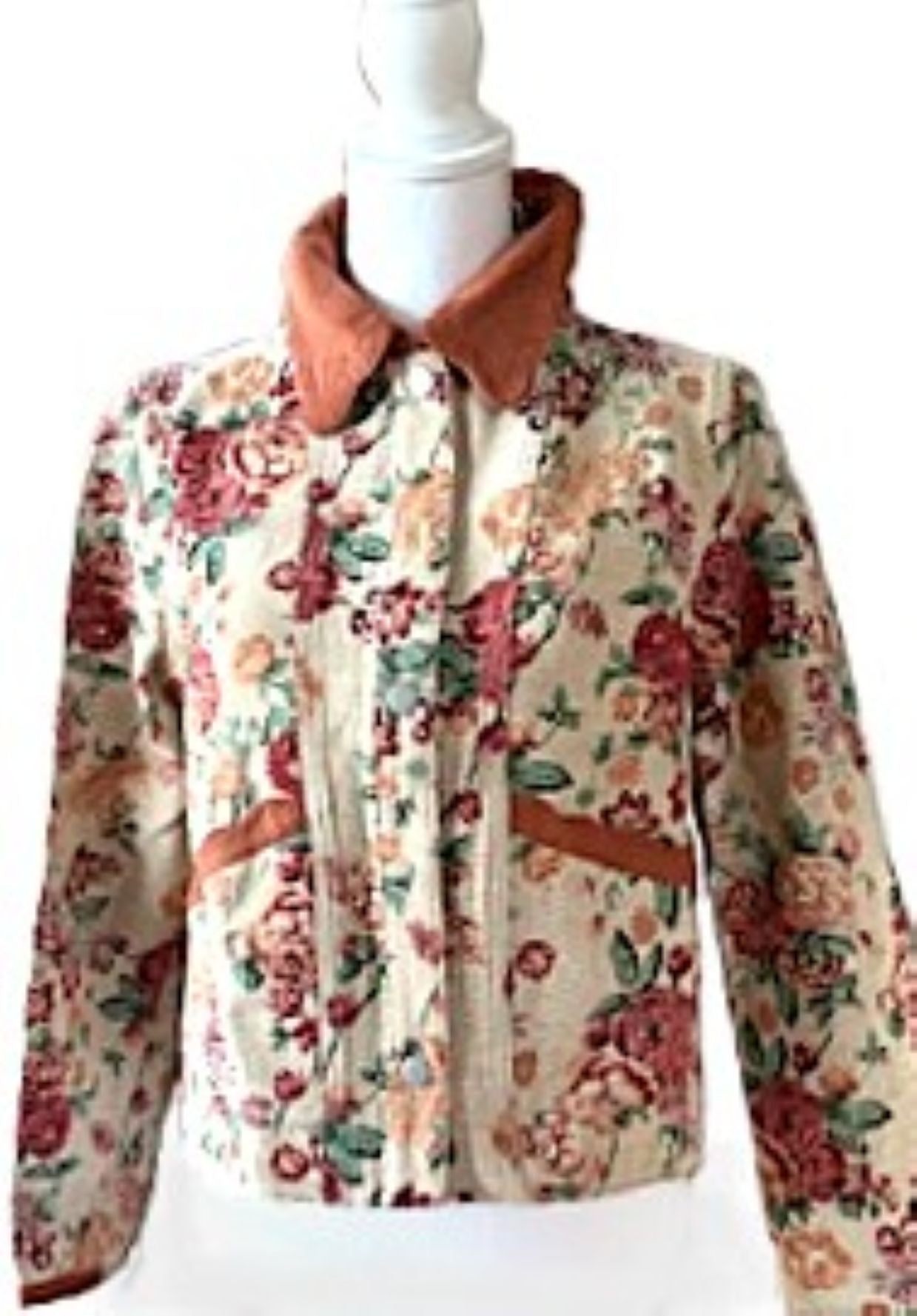 Jacket: Vintage Style Boho Floral Pattern