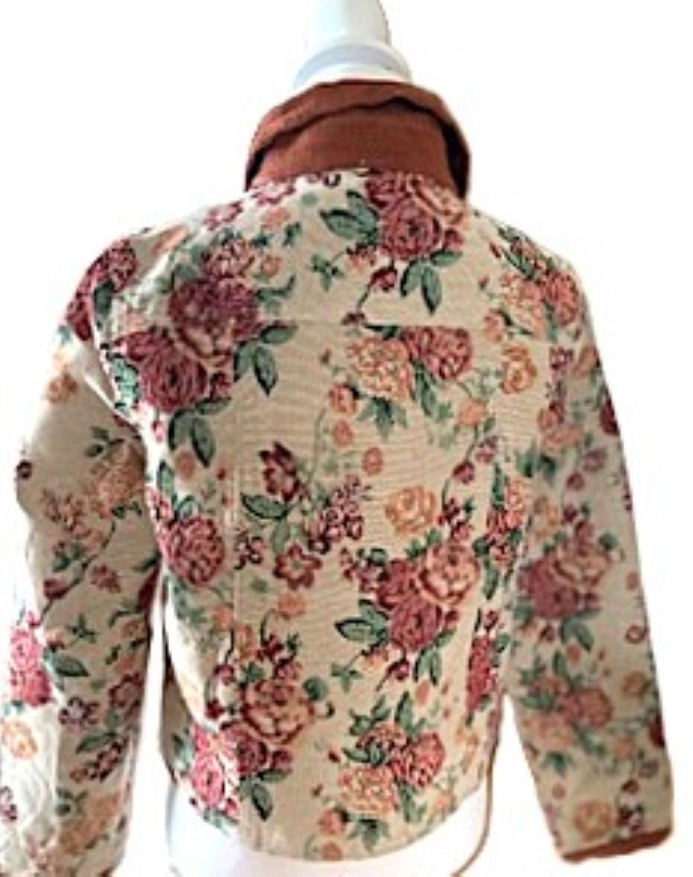 Jacket: Vintage Style Boho Floral Pattern