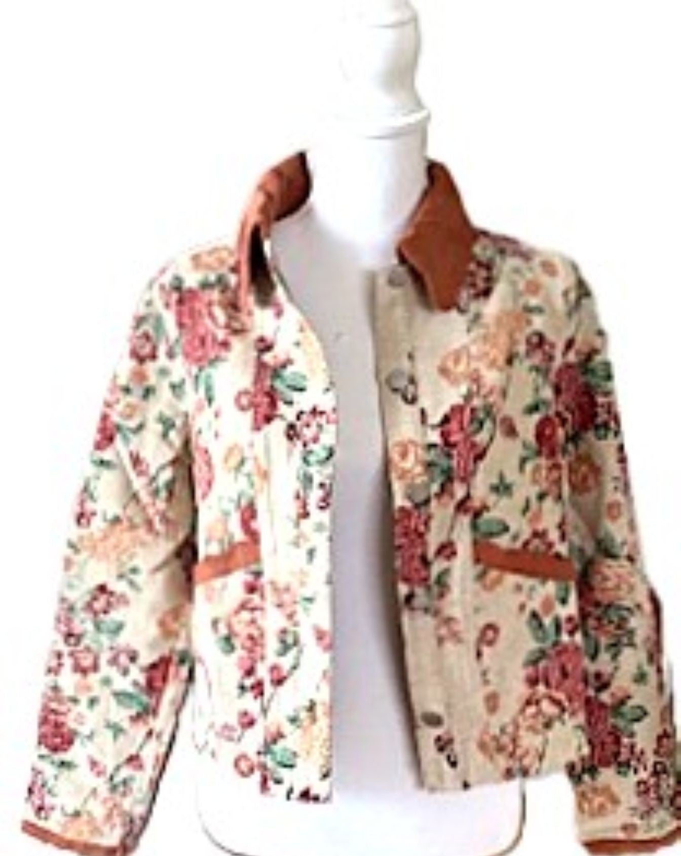 Jacket: Vintage Style Boho Floral Pattern