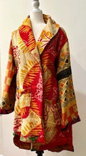 Spring Drifter Coat: Kantha Comfortable and Warm (Abstractl)