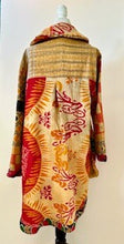 Spring Drifter Coat: Kantha Comfortable and Warm (Abstractl)