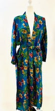 Refined Floral Silk Kimono Duster Is Elegant (Royal)