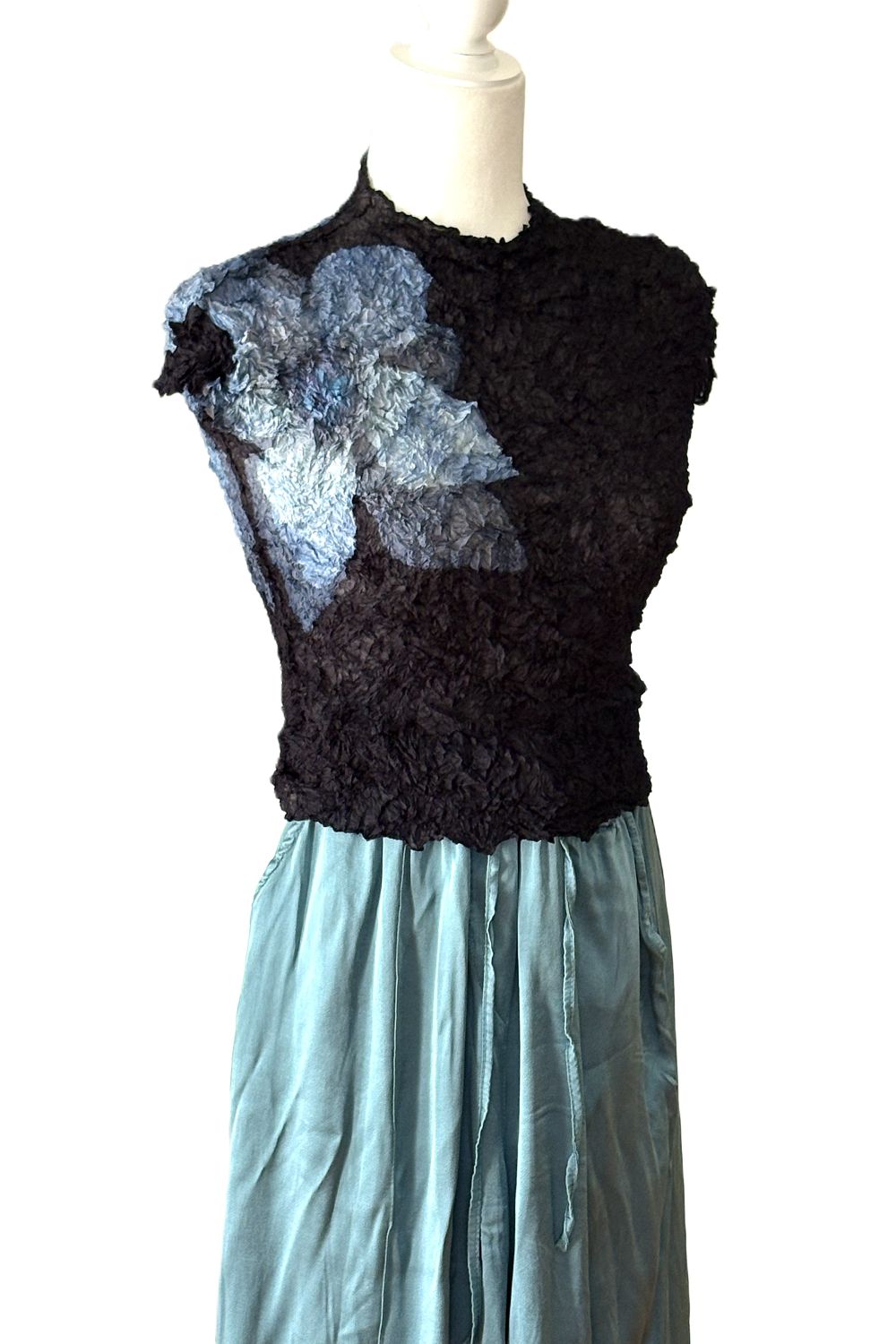 Floral Textured Pleated Top. A Statement Piece.