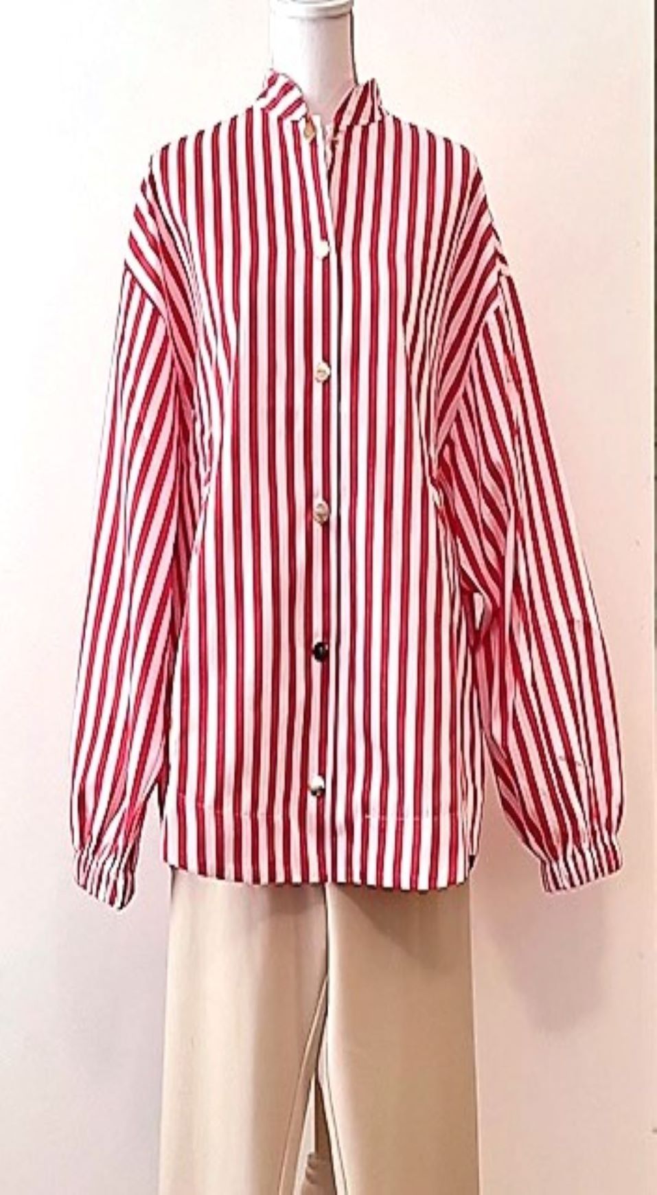 A Statement Piece Jacket, Easy Fit. Day or Night (Red Stripe)